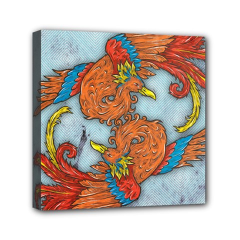 Chinese Phoenix Mini Canvas 6  x 6  (Stretched) from ArtsNow.com