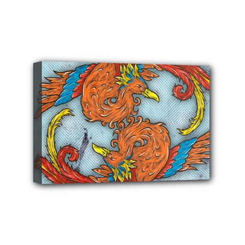 Chinese Phoenix Mini Canvas 6  x 4  (Stretched) from ArtsNow.com