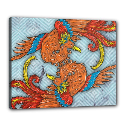 Chinese Phoenix Canvas 20  x 16  (Stretched) from ArtsNow.com