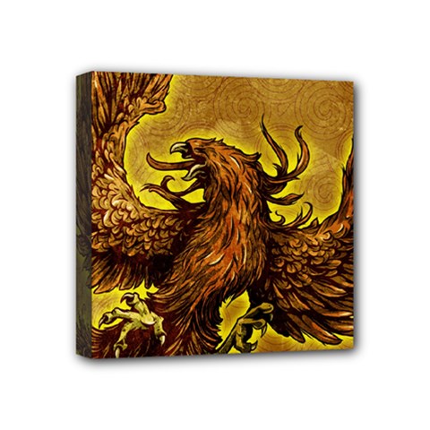 Phoenix Rising Mini Canvas 4  x 4  (Stretched) from ArtsNow.com