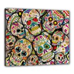 Sugar Skull Collage Canvas 24  x 20  (Stretched)