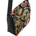 Flap Closure Messenger Bag (L) 