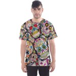 Sugar Skull Collage All Over Print Sport T-Shirt (Men)