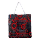 Tech All Over Print Grocery Tote Bag