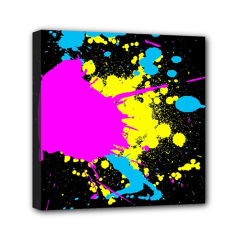 Splatter Mini Canvas 6  x 6  (Stretched) from ArtsNow.com