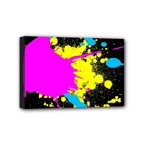 Splatter Mini Canvas 6  x 4  (Stretched) from ArtsNow.com