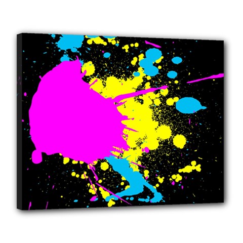 Splatter Canvas 20  x 16  (Stretched) from ArtsNow.com