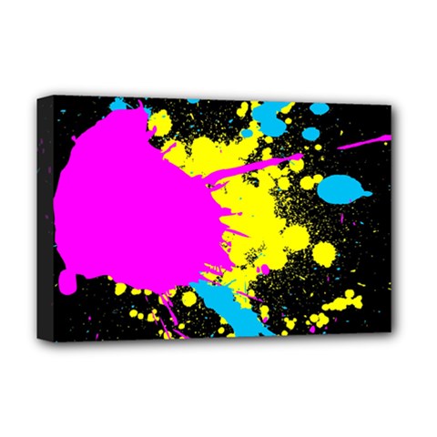 Splatter Deluxe Canvas 18  x 12  (Stretched) from ArtsNow.com