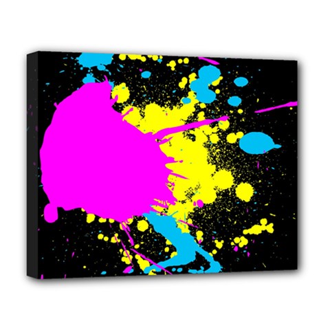 Splatter Deluxe Canvas 20  x 16  (Stretched) from ArtsNow.com