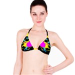 Splatter All Over Print Bikini Top