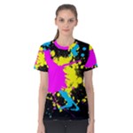 Splatter All Over Print Coolmax Tee (Women)