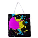 Splatter All Over Print Grocery Tote Bag