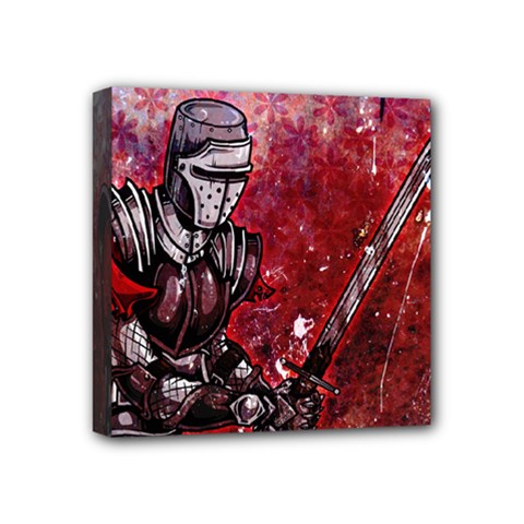 Knight Mini Canvas 4  x 4  (Stretched) from ArtsNow.com