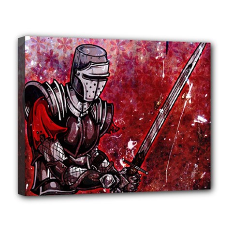 Knight Canvas 14  x 11  (Stretched) from ArtsNow.com