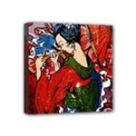 Geisha Mini Canvas 4  x 4  (Stretched)