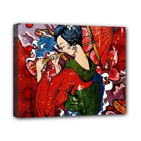 Geisha Canvas 10  x 8  (Stretched) from ArtsNow.com