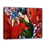 Geisha Canvas 14  x 11  (Stretched)