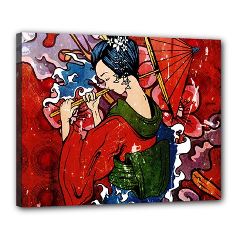 Geisha Canvas 20  x 16  (Stretched) from ArtsNow.com