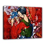 Geisha Canvas 20  x 16  (Stretched)