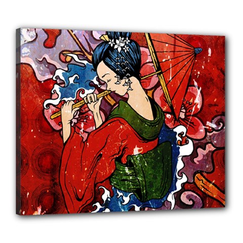 Geisha Canvas 24  x 20  (Stretched) from ArtsNow.com