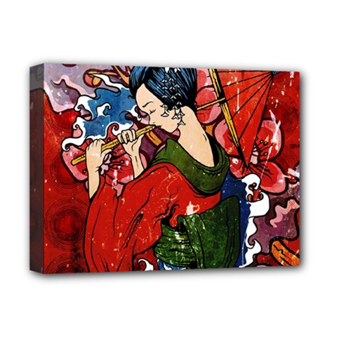 Geisha Deluxe Canvas 16  x 12  (Stretched)  from ArtsNow.com