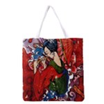 Geisha All Over Print Grocery Tote Bag