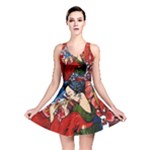 Geisha All Over Print Reversible Skater Dress