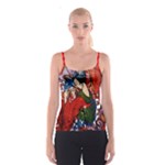 Geisha All Over Print Spaghetti Strap Top