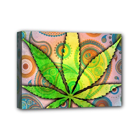 Ganja Mini Canvas 7  x 5  (Stretched) from ArtsNow.com