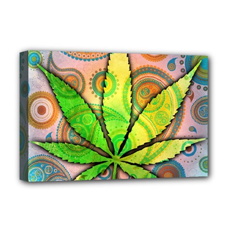 Ganja Deluxe Canvas 18  x 12  (Stretched) from ArtsNow.com