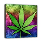 Pot Leaf Mini Canvas 8  x 8  (Stretched)