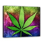 Pot Leaf Canvas 20  x 16  (Stretched)