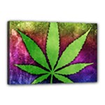 Pot Leaf Canvas 18  x 12  (Stretched)