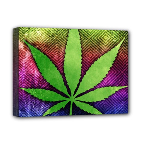 Pot Leaf Deluxe Canvas 16  x 12  (Stretched)  from ArtsNow.com