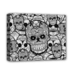 Sugar Skulls   Black And White Deluxe Canvas 14  x 11  (Stretched)