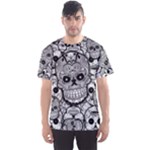 Sugar Skulls   Black And White All Over Print Sport T-Shirt (Men)