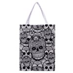 Sugar Skulls   Black And White All Over Print Classic Tote Bag