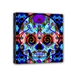 Sugar Skulls   Hypno Mini Canvas 4  x 4  (Stretched)