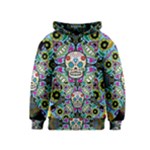 Sugar Skulls   Spiral Kids Hoodie