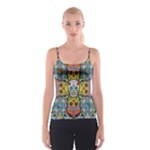 Sugar Skulls   Patterned All Over Print Spaghetti Strap Top