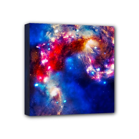 Colorful Cosmos Mini Canvas 4  x 4  (Stretched) from ArtsNow.com