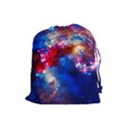 Colorful Cosmos Drawstring Pouch (Large)