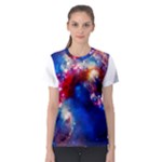 Colorful Cosmos Women s Sport Mesh Tee