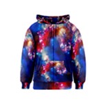 Colorful Cosmos Kids Zipper Hoodie