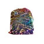 Colorful Cosmos Drawstring Pouch (Large)