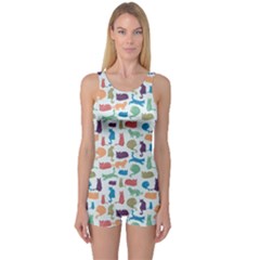 One Piece Boyleg Swimsuit 