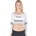 Lighthouse Nautical Long Sleeve Crop Top (Tight Fit)