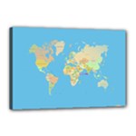 globe Map Canvas 18  x 12  (Stretched)