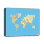 globe Map Deluxe Canvas 14  x 11  (Stretched)