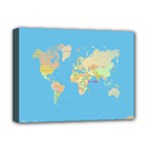 globe Map Deluxe Canvas 16  x 12  (Stretched) 